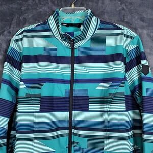 RANK 45 reg; Women's 2XL Abstract Striped Softshell Jacket - RWFA22O11‎ $104.99